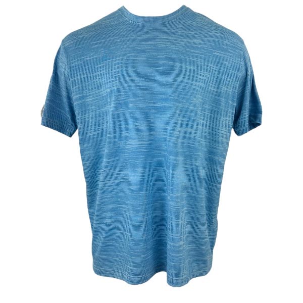 50/50 Crayon Stripe eco-friendly short sleeve T-shirt.